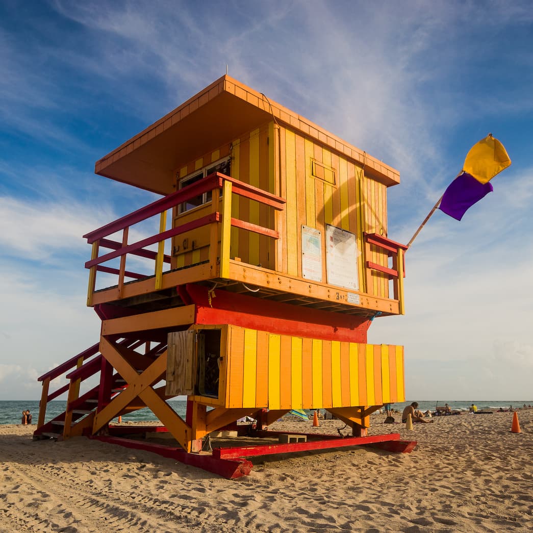 Lifeguard Tower Orange. Limited Edition 1/10
