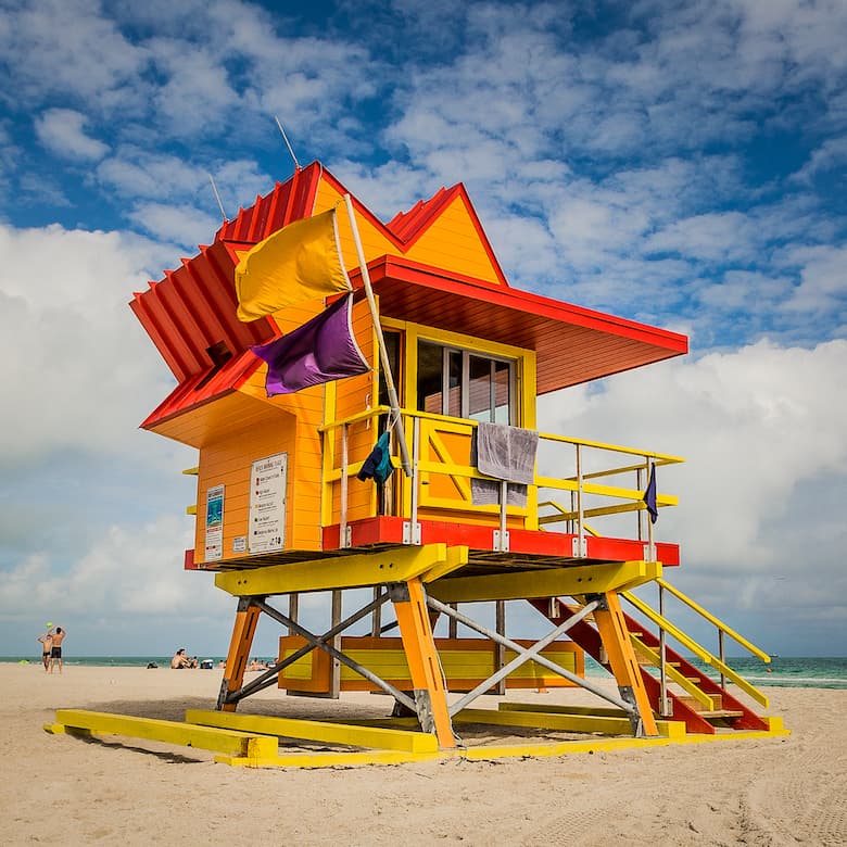 Lifeguard Tower Red-Yellow. Limited Edition 1/10