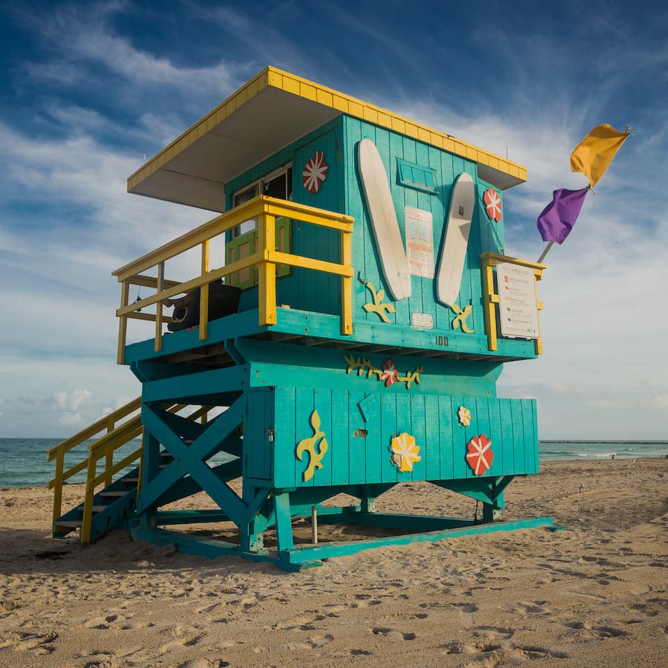 Lifeguard Tower Turquoise. Limited Edition 1/10